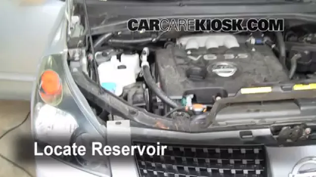 2006 Nissan Quest S 3.5L V6 Líquido limpiaparabrisas Agregar líquido
